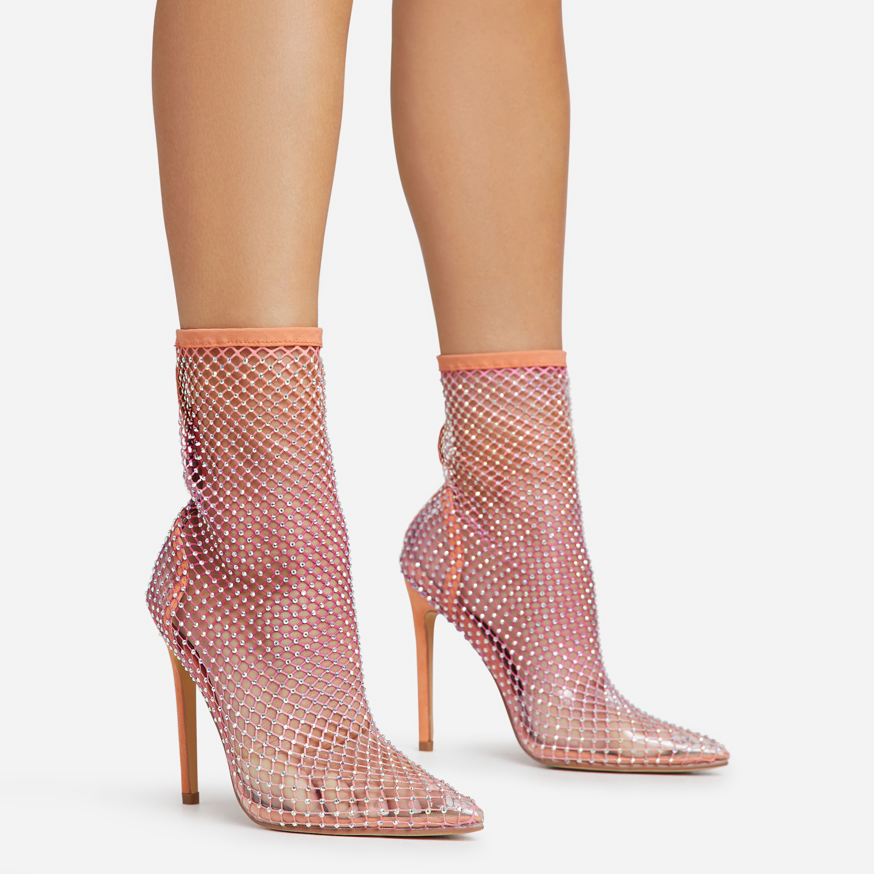 Public desire fishnet on sale heels