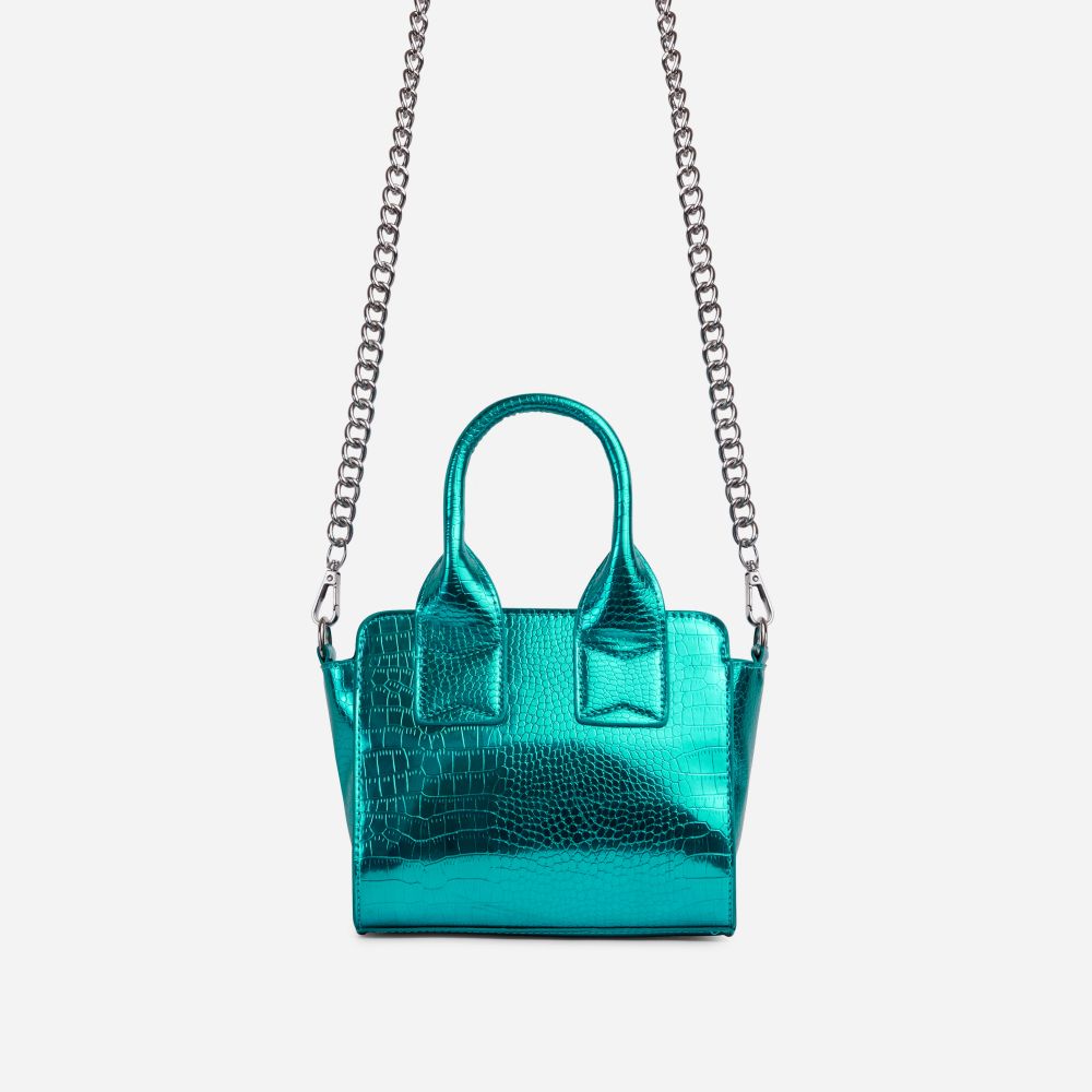 Zara Patchwork Denim Mini City Bag